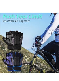 INFOSUN Weight Lifting Gloves, Workout Gloves for men and Women, Cycling Gloves with non-slip Silicone & Wrist Support Adjustable Velcro Strap, Suitable for Fitness Training Weightlifting  - Image 5