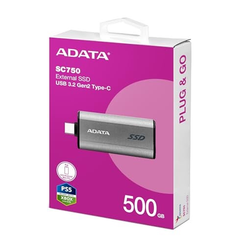 ADATA SC750 External SSD, 500 GB, W129280789 - Image 2