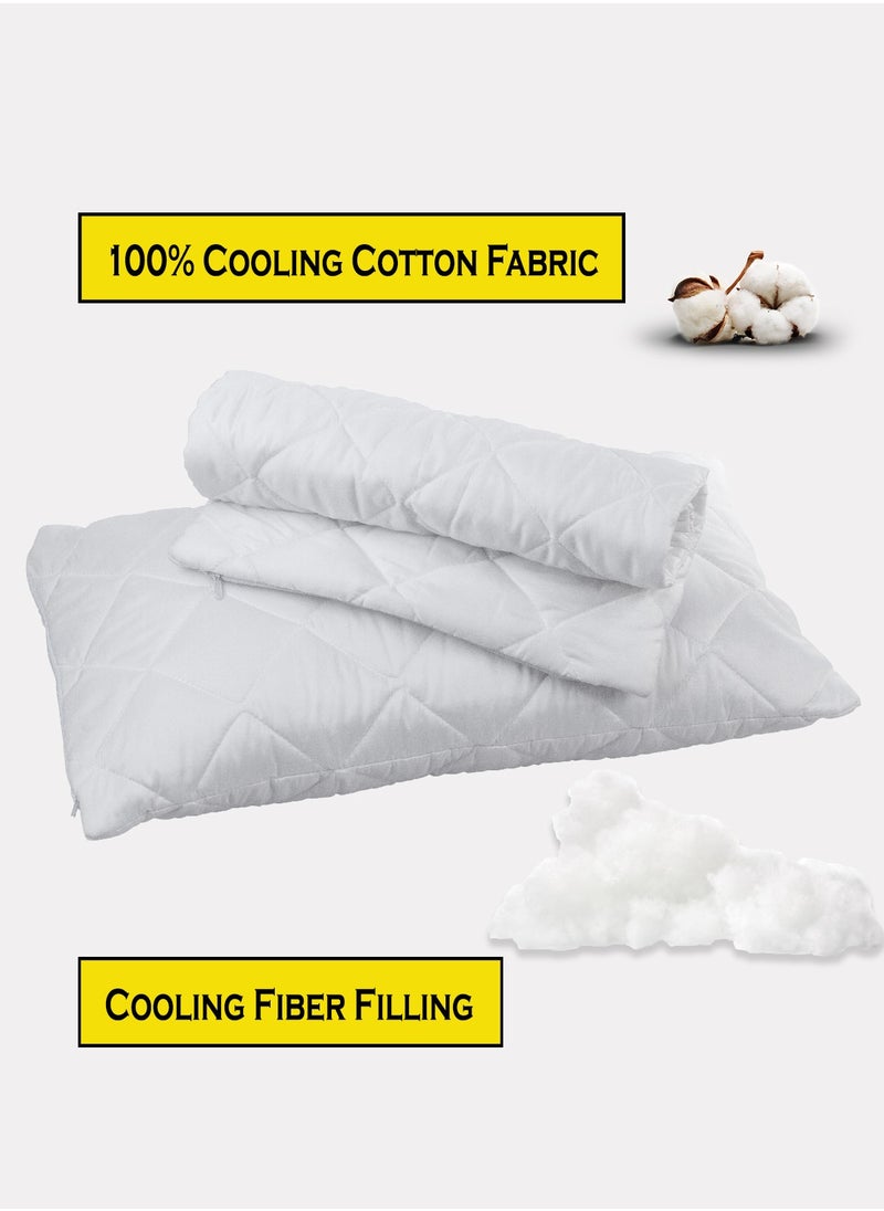 WHITE HOTEL COLLECTION - Pillow Protector Hotel Quality - Image 1