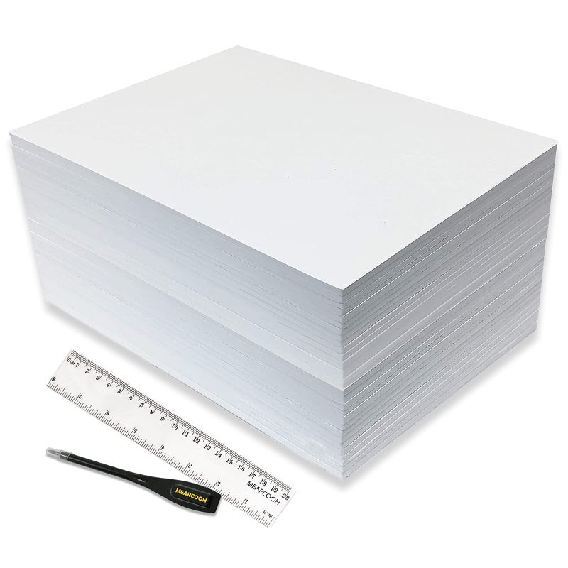 MEARCOOH White Foam Sheets Crafts 30 Pack 9 x 12 Inch 2mm Thick Premium Eva Foam Papers Set for Card Making CraftingDIY ProjectStampClassroom Scrapbooking