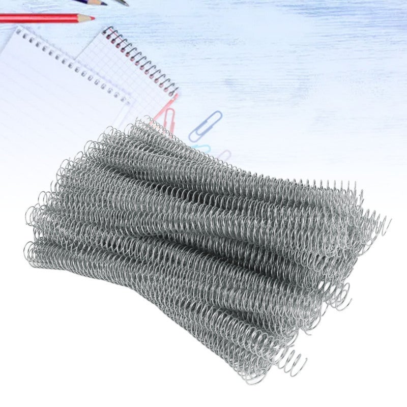Spiral Binding Coil 19mm Silver 170 Sheet Capacity - 4:1 Pitch 48 Teeth 360 Degree Rotation Binding Coil for Office Document, Commercial Project and University Presentation Use - Image 2