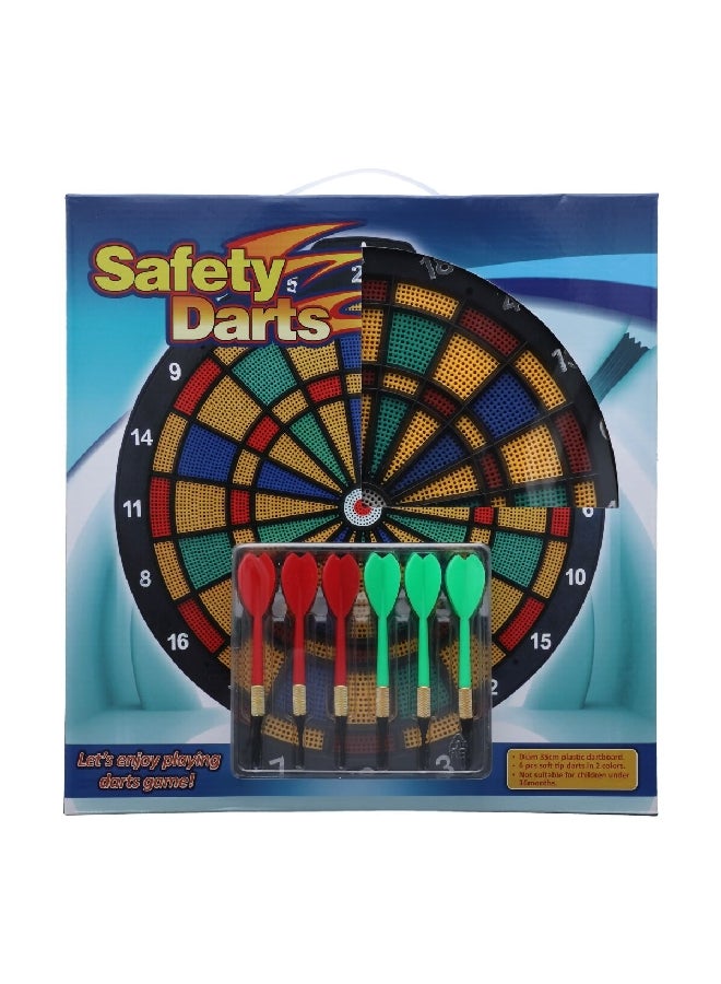 Teloon Dartboard with 6 Darts Multicolor 35.3 cm BL-80 - Image 2