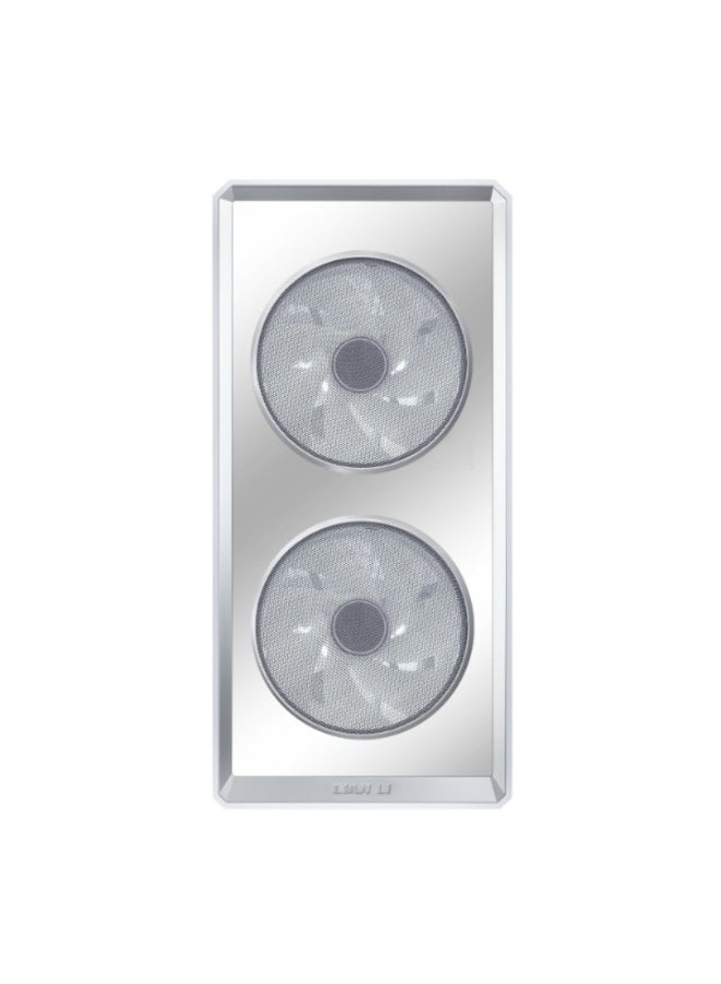 ليان لي هيكل كمبيوتر LANCOOL 217 INF متوسط ​​الحجم - تدفق هواء عالي، واجهة أمامية بمرآة RGB لا متناهية، لوحة جانبية من الزجاج المقسّى، يدعم وحدة معالجة الرسومات حتى 380 مم ومبرد وحدة المعالجة المركزية حتى 180 مم، مروحتان أماميتان 170 مم + خلفيتان 140 مم، إدارة كابلات متقدمة، متوافق مع وحدات تخزين HDD/SSD، لون أبيض | G99.LAN217INFW.00 - Image 3