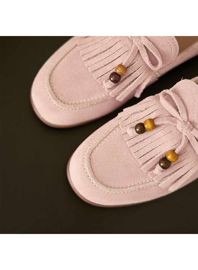 YEARCON New Year's Eve Refresh Fringe Birkenstock Spring 2026 New Slip-on Loafer Dopamine Bead Strand Commuter Women's Shoes - Image 5