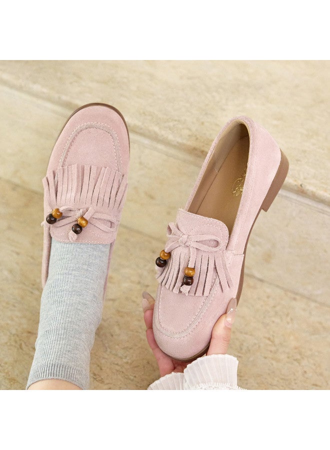 YEARCON New Year's Eve Refresh Fringe Birkenstock Spring 2026 New Slip-on Loafer Dopamine Bead Strand Commuter Women's Shoes - Image 2