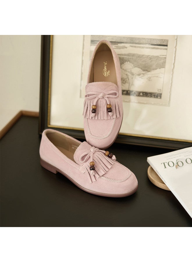 YEARCON New Year's Eve Refresh Fringe Birkenstock Spring 2026 New Slip-on Loafer Dopamine Bead Strand Commuter Women's Shoes - Image 4