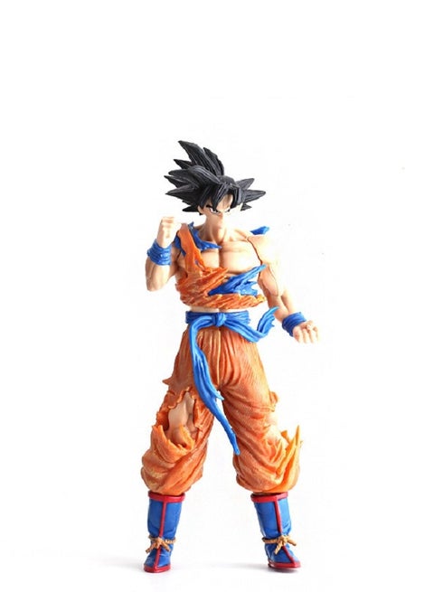 Dragon Ball Super Saiyan Black-Haired Goku with Dragon Balls Handmade Model Decoration