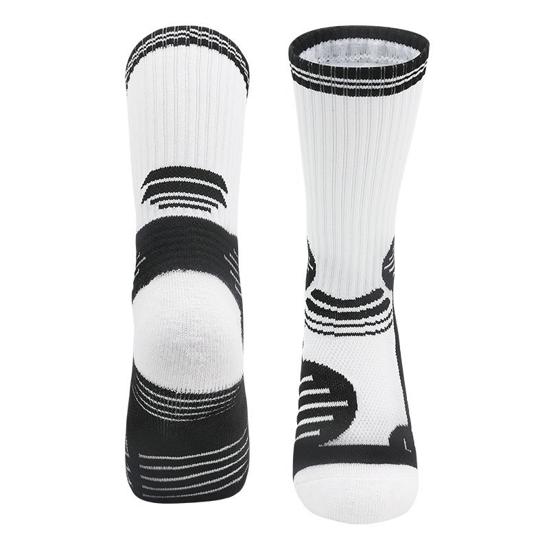 Generic Kids Basketball Non-Slip Socks Summer High-Top C yellow/purple - Image 3
