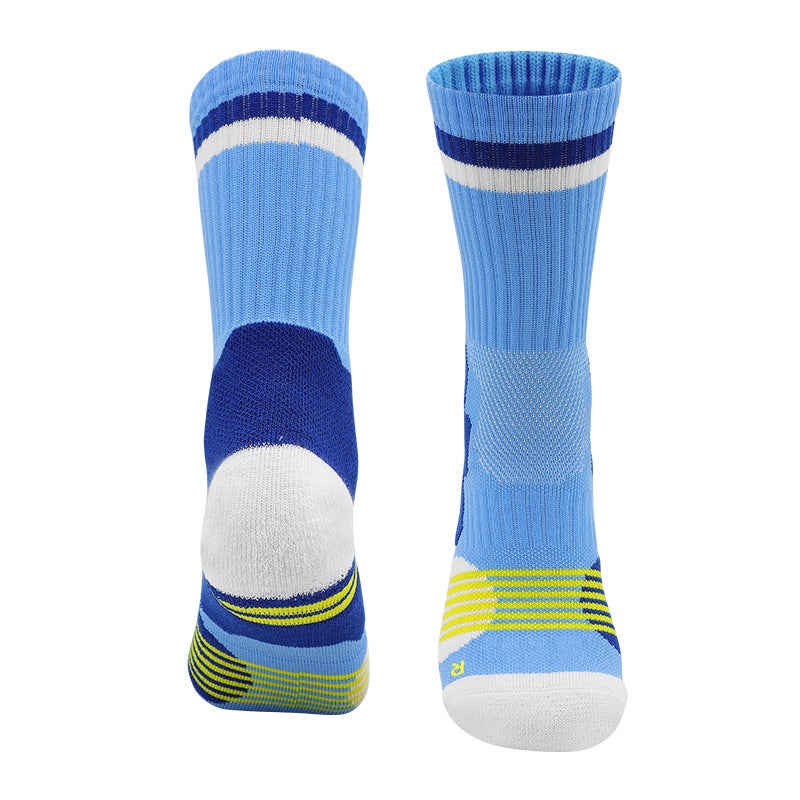 Generic Kids Basketball Non-Slip Socks Summer High-Top C yellow/purple - Image 5