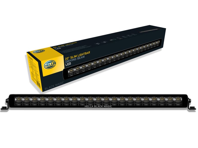 سلسلة هيللا بلاك ماجيك LED بار ضوء 20 بوصة رفيع أداء شعاع عالي ضوء خارج الطريق لشاحنات البيك أب ATV SUV 4x4 جيب الجرارات 358176301