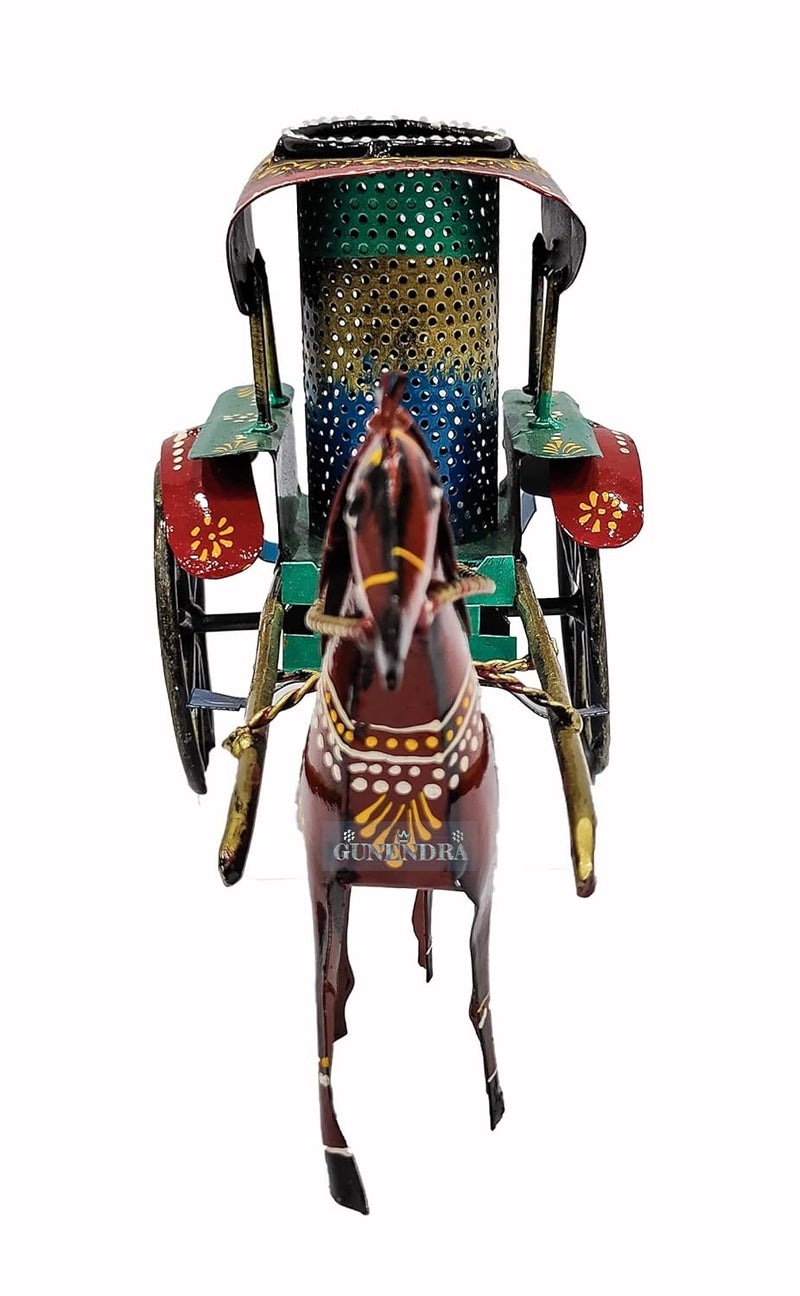 GUNENDRA Crafts DeerElephantTongaEngine PENSTAND Rajasthani Home Decor Handicrafts Home Decorative Items in Living Room Bedroom Showpiece Gifts 30x12x17 CM - Image 4