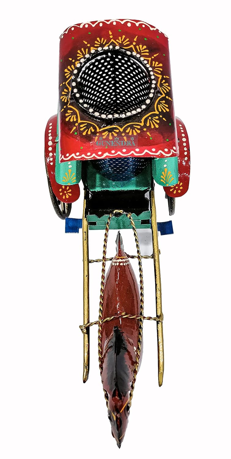 GUNENDRA Crafts DeerElephantTongaEngine PENSTAND Rajasthani Home Decor Handicrafts Home Decorative Items in Living Room Bedroom Showpiece Gifts 30x12x17 CM - Image 5