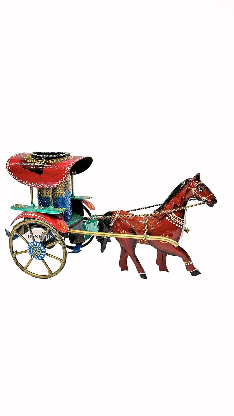 GUNENDRA Crafts DeerElephantTongaEngine PENSTAND Rajasthani Home Decor Handicrafts Home Decorative Items in Living Room Bedroom Showpiece Gifts 30x12x17 CM - Image 3