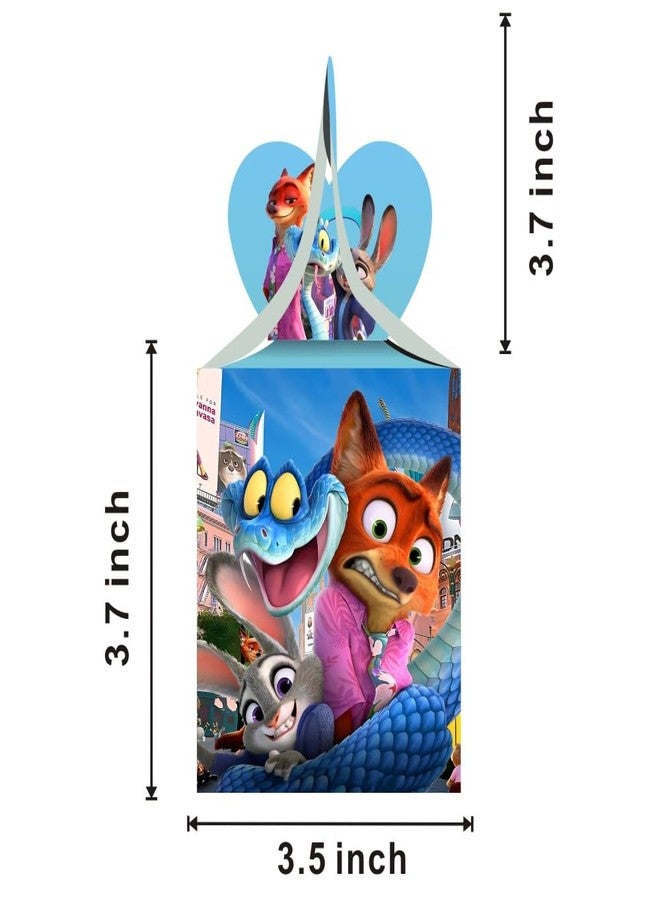 BNFUO 12pcs Zootopia Party Favor Gift Boxes for Kids Birthday Party Decorations Party Supplies - Image 5