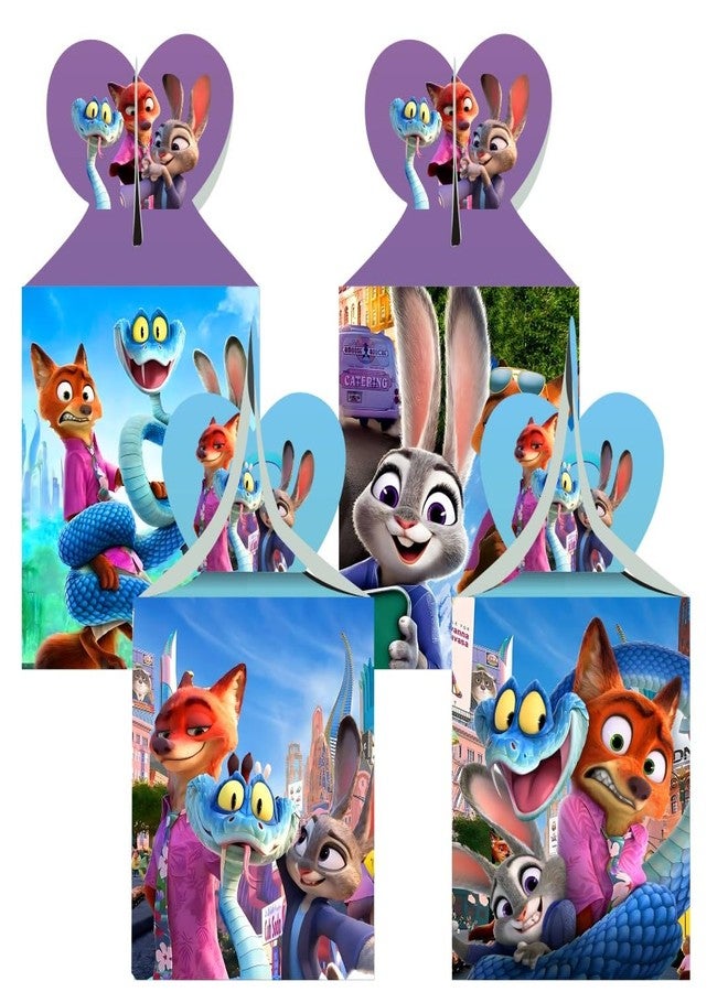 BNFUO 12pcs Zootopia Party Favor Gift Boxes for Kids Birthday Party Decorations Party Supplies - Image 1