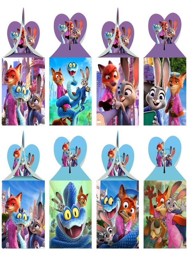 BNFUO 12pcs Zootopia Party Favor Gift Boxes for Kids Birthday Party Decorations Party Supplies - Image 2