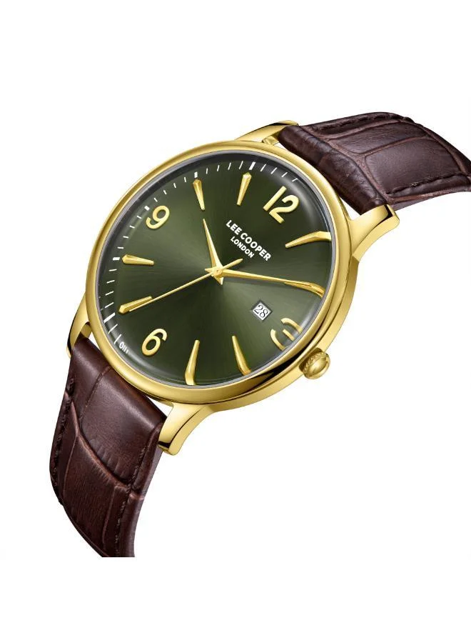Lee Cooper  Men's Leather 3H Watch LC08379.172 - 40 mm for Men | Best Price UAE