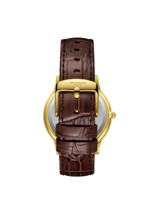 Lee Cooper  Men's Leather 3H Watch LC08379.172 - 40 mm for Men | Best Price UAE