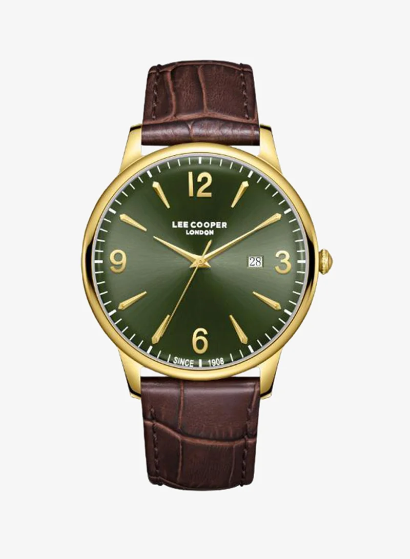 Lee Cooper Men's Leather 3H Watch LC08379.172 - 40 mm