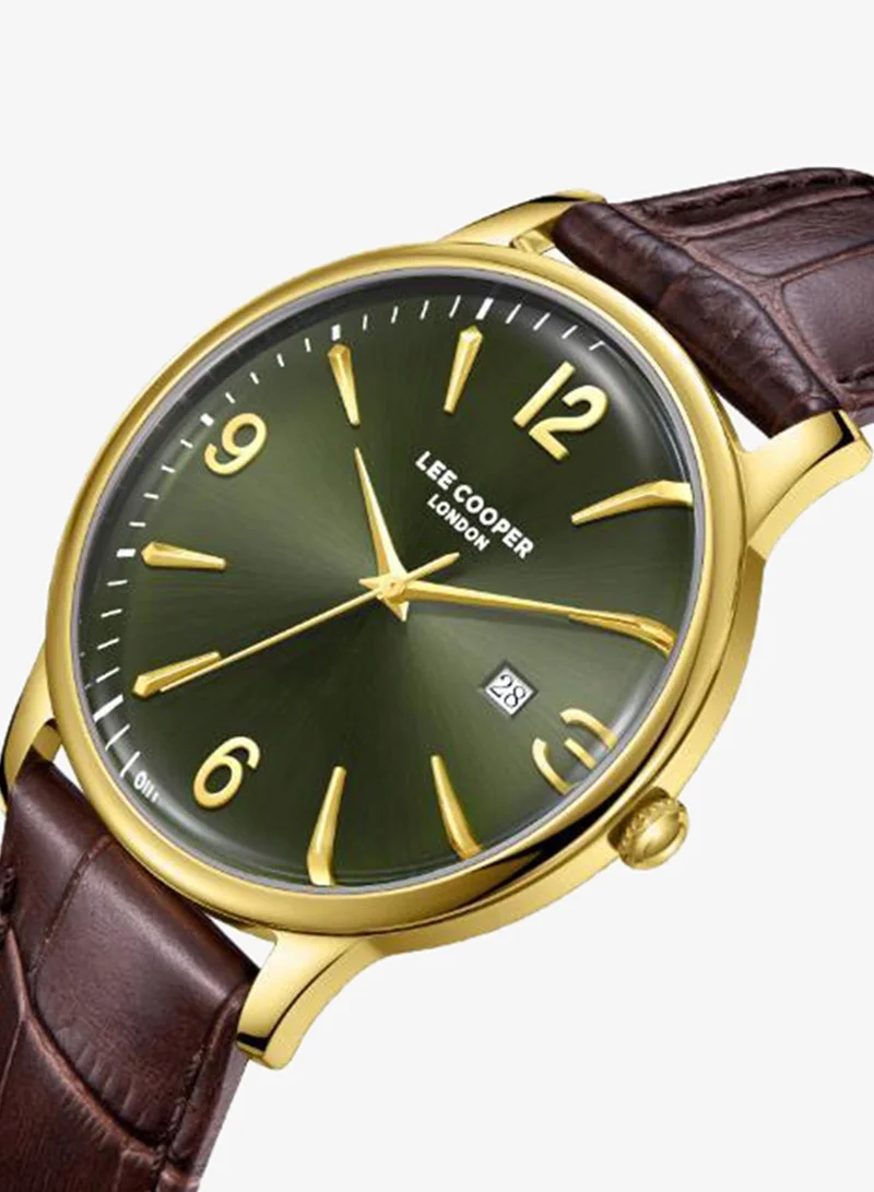 Lee Cooper Men's Leather 3H Watch LC08379.172 - 40 mm