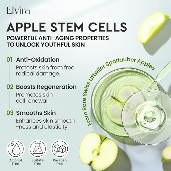 Elvira Retinol Anti Aging Face Moisturizer- Collagen Cream With Stem Cell & Hyaluronic Acid, Instant Face Lift Cream for Skin Tightening and Firming, Wrinkle Smoother for Women & Men, 1.85 Fl Oz - Image 5