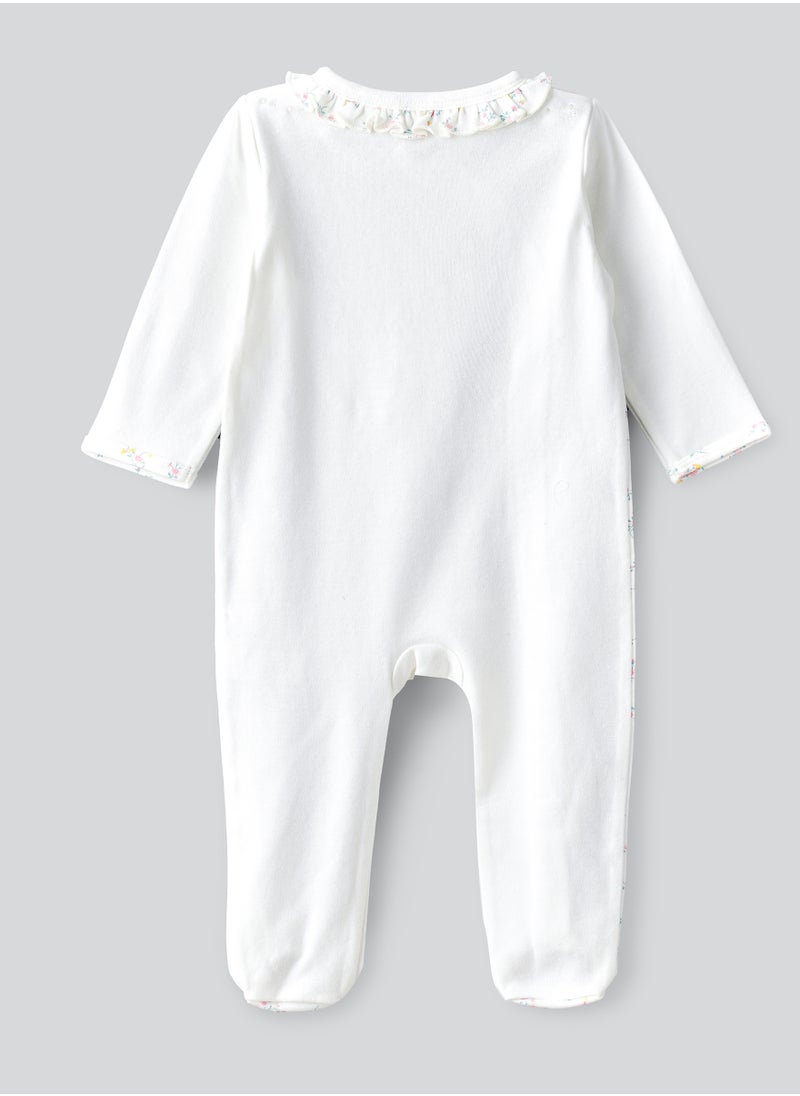 Tiny Hug Baby Girls' Cotton Knit Sleepsuit  - Image 2