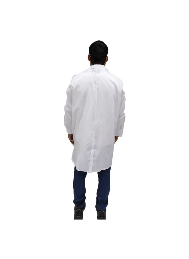 TAHA Lab Coat for Multipurpose Use | Durable Cotton-Poly Blend, Full-Sleeve Workwear for Medical, Industrial, and Laboratory Use | Safety PPE | Unisex Professional Uniform | White | Size-S  - Image 4