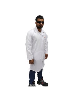 TAHA Lab Coat for Multipurpose Use | Durable Cotton-Poly Blend, Full-Sleeve Workwear for Medical, Industrial, and Laboratory Use | Safety PPE | Unisex Professional Uniform | White | Size-S  - Image 2