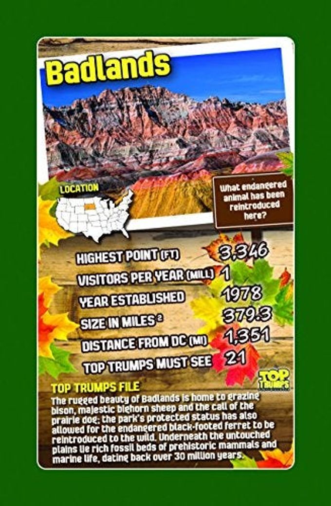 Top Trumps National Park Top Trumps Card Game Bundle - Image 3