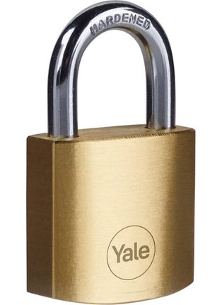 Yale Brass Padlock 30 mm Two Way Silver - White 1 Piece  - Image 1