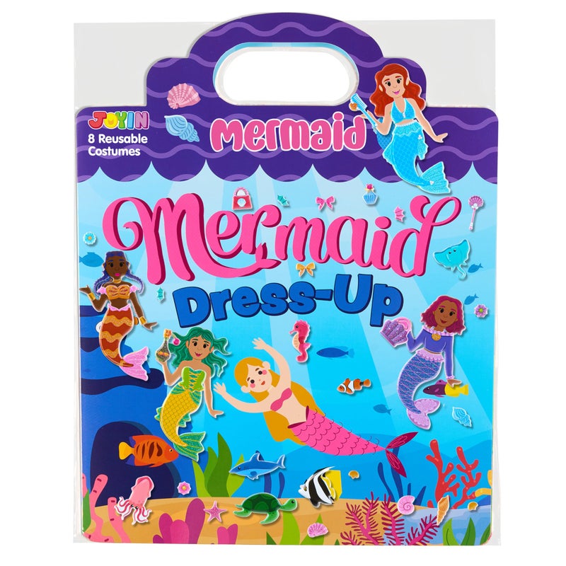 JOYIN Mermaid DressUp Reusable Sticker Book for Toddlers 3D Sticker Book for Kids 3 4 5 Travel Essentials Airplane Activity Toys Crafts Gifts Birthday Gifts - Image 2