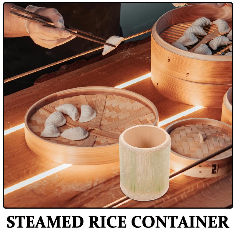2pcs Basket Tube Rice Steamer Bucket Thailand Handmade Sushi Rice Rice Container For Food Home Cooking Family - Image 2