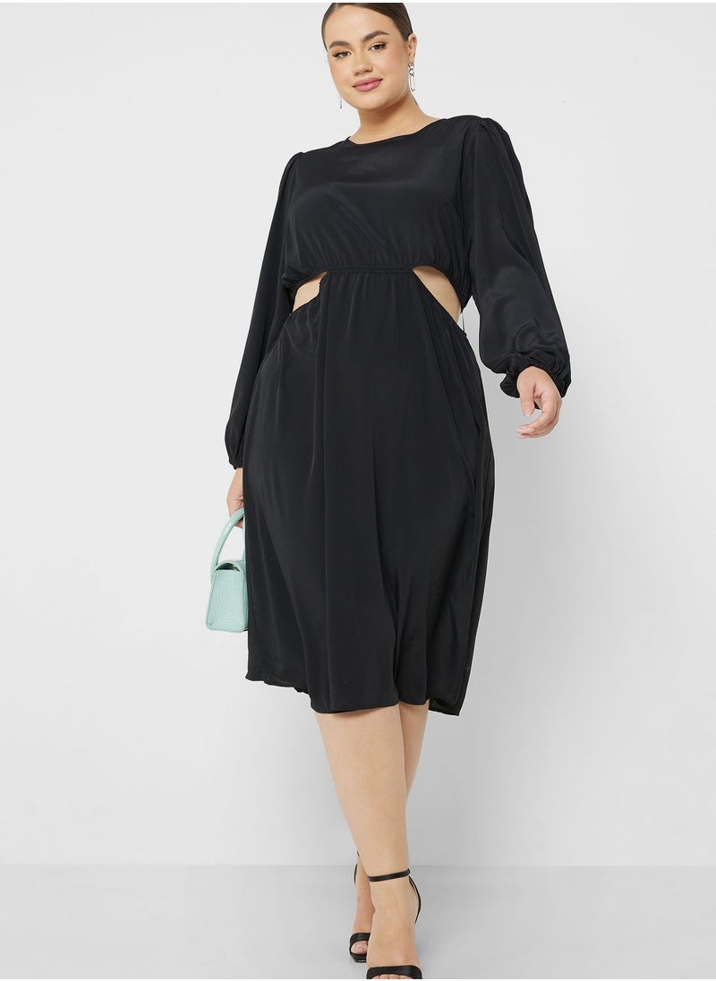 Vero Moda Curve Cut Out Detail Tiered Dress  - Image 1