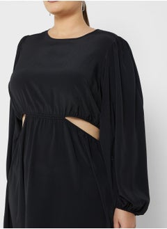 Vero Moda Curve Cut Out Detail Tiered Dress  - Image 3