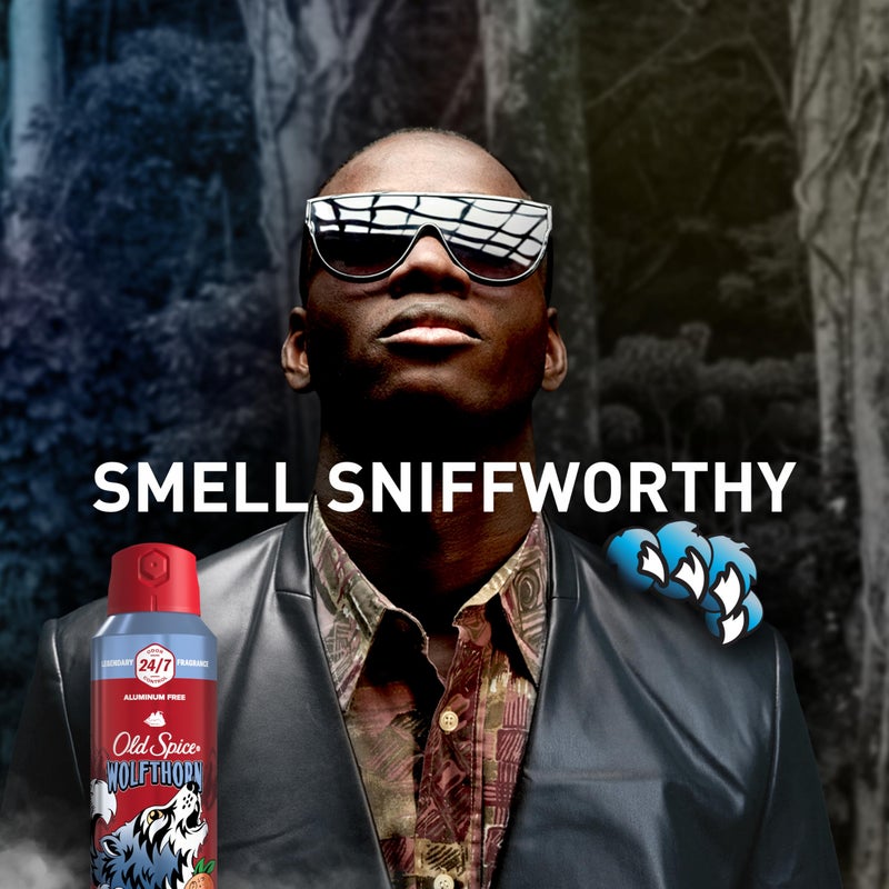 Old Spice Aluminum Free Body Spray for Men, 24/7 Odor Protection, 24/7 Lasting Fragnance & Freshness, Cologne Quality Scent, Wolfthorn with Sweet Citrus Scent, 5.1 oz (Pack of 3) - Image 5