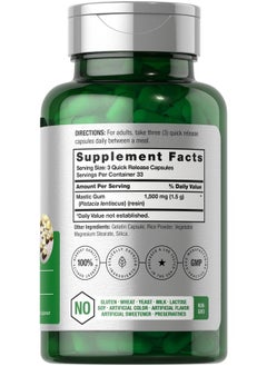 Horbaach Mastic Gum Capsules 1500mg 100 Count | Non-GMO & Gluten Free  - Image 2