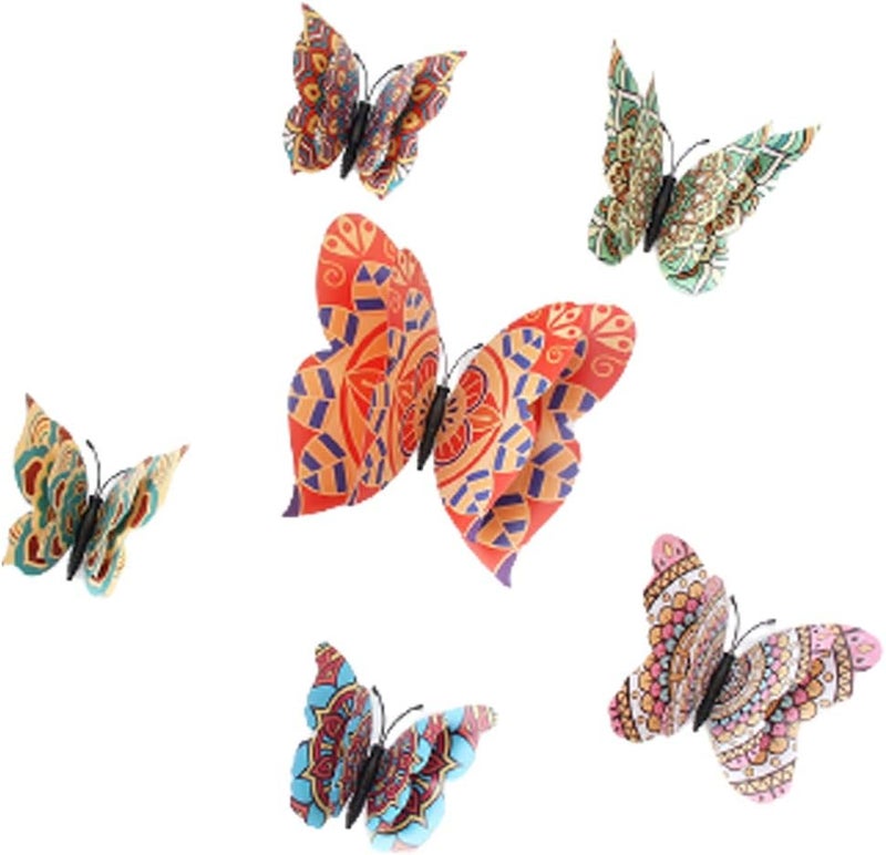klarako 6Pcs 3D Butterfly Fridge Magnets Creative DIY Fragrant Fridge Magnets for Home DIY, Fridge Magnet Parties Anniversaries - Image 1