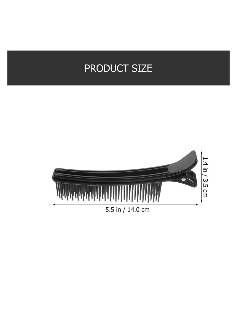 Excefore Hair Sectioning Clips, 4Pcs Hair Hairdressing Styling Clips, Hair Stylist Nonslip Hair Clips Comb for Professional Salon Home Styling Sectioning Haircuts Dying Hair DIY Accessories - Image 4