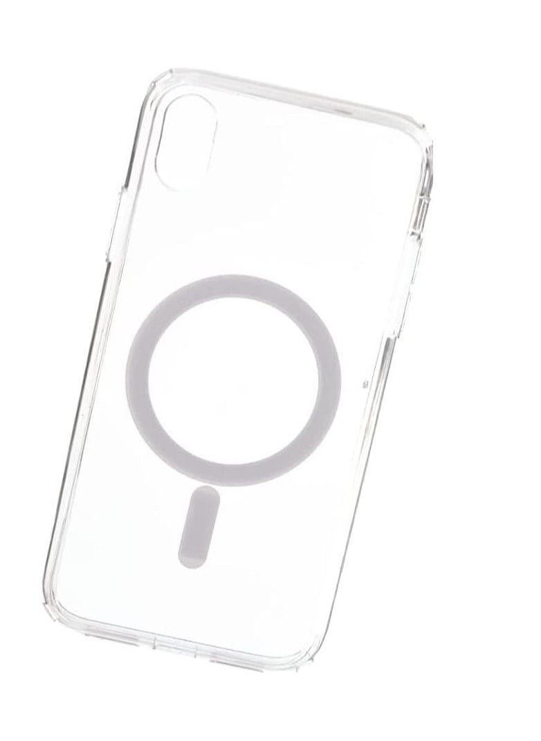 Generic - Magnetic Phone Case for iPhone X/XS and Wireless Charging MagSafe Clear - Image 1