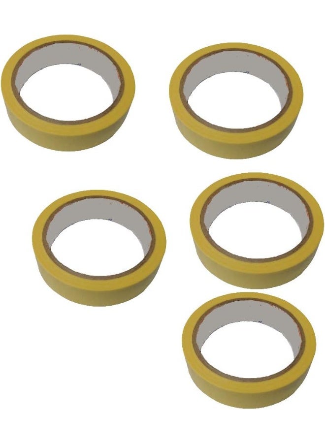 Royal Apex Automotive Self Adhesive Masking Tape For Painting Labelling Packing Craft Art Home Office School Etc‚ 1 Inch Pack Of 5  - Image 1