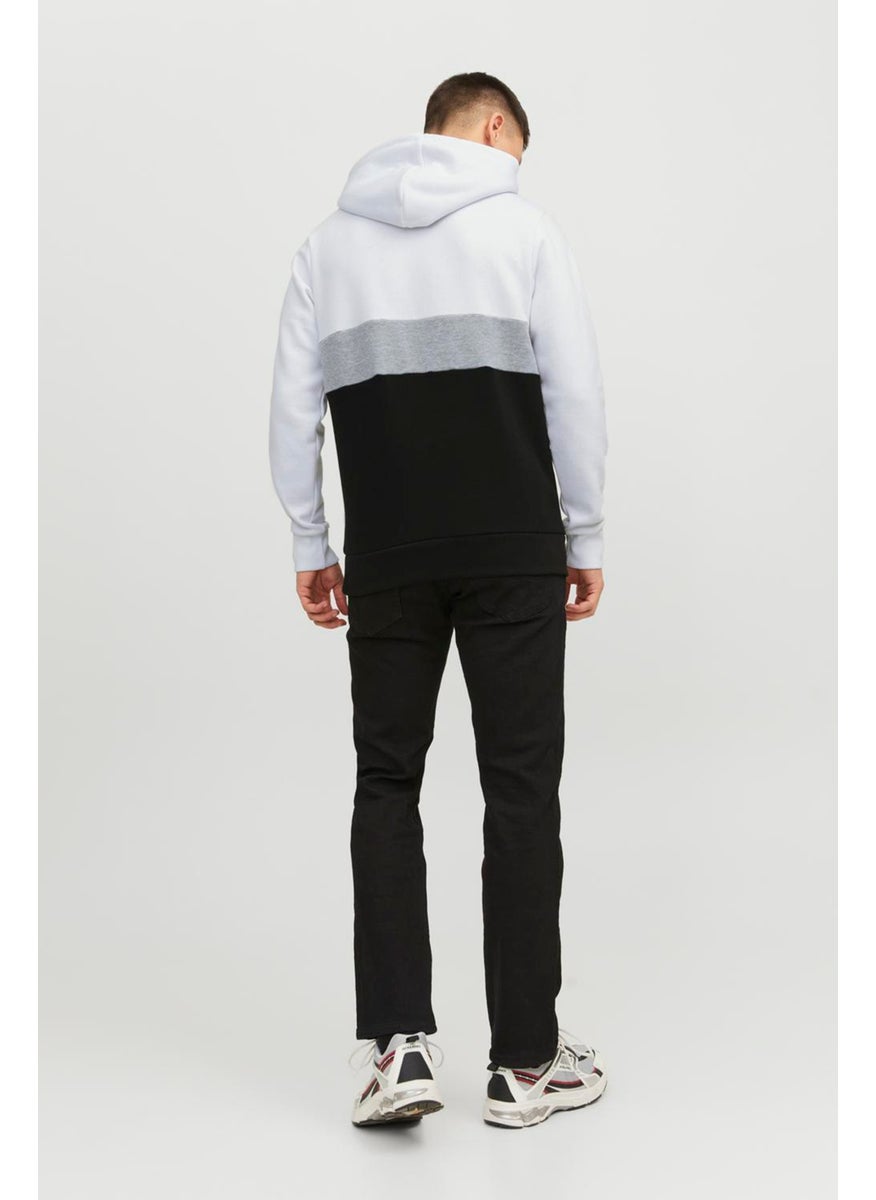Jack Jones - Essentials Jjereid Color Block Hooded Sweat Men's Sweat 12233959 - Image 1