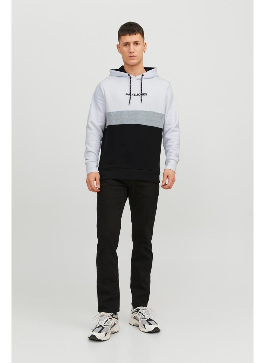 Jack Jones - Essentials Jjereid Color Block Hooded Sweat Men's Sweat 12233959 - Image 1
