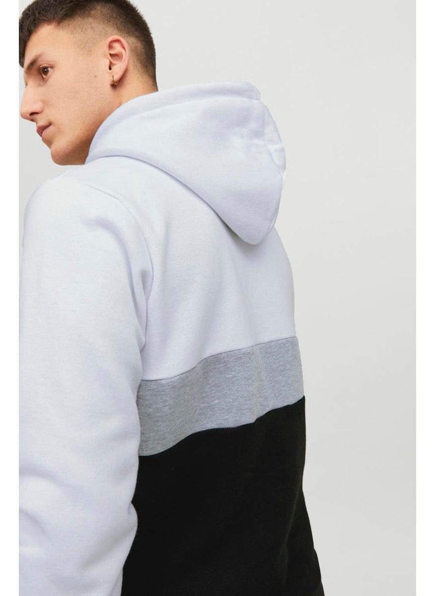 Jack Jones - Essentials Jjereid Color Block Hooded Sweat Men's Sweat 12233959 - Image 1