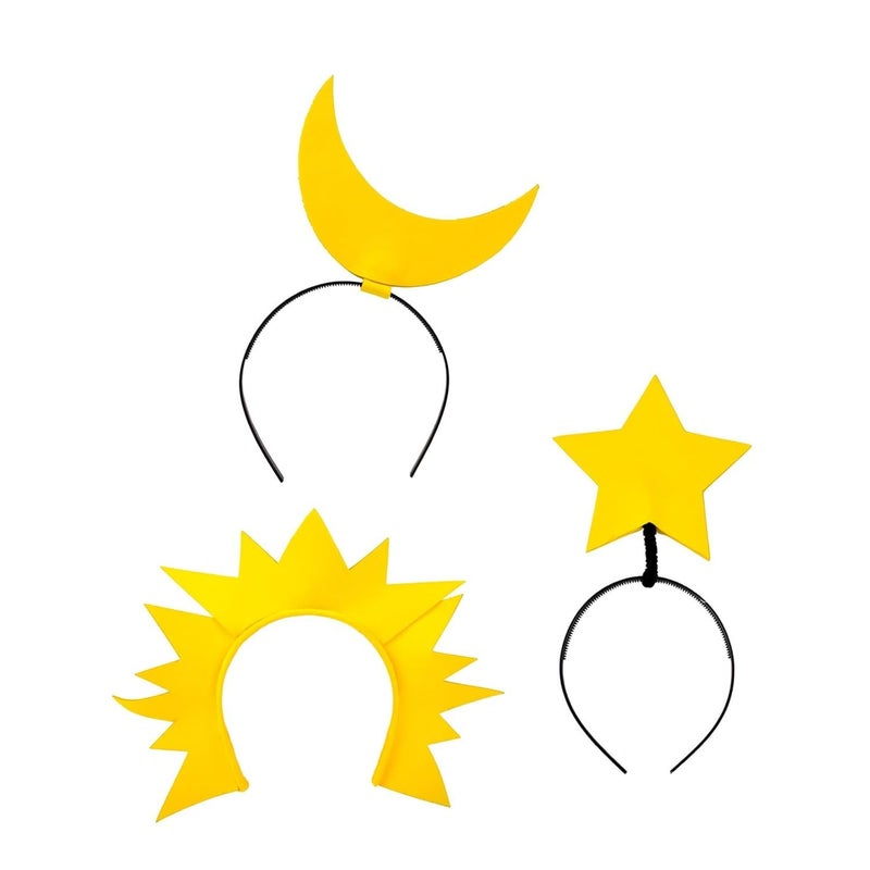 Star Sun Combination Hairbands Photo Booth Props Eye Catching Headwear Party Headpieces Fun Music Festival Accessories - Image 1