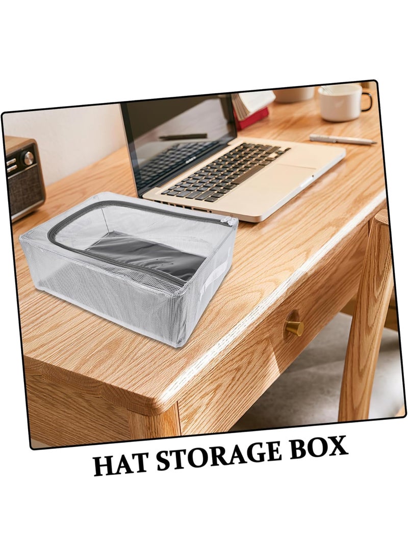 A foldable shoe organizer for under-bed storage with a transparent cover and metal legs to protect shoes from dust and moisture, and to organize your home in a practical and stylish way. - Image 2