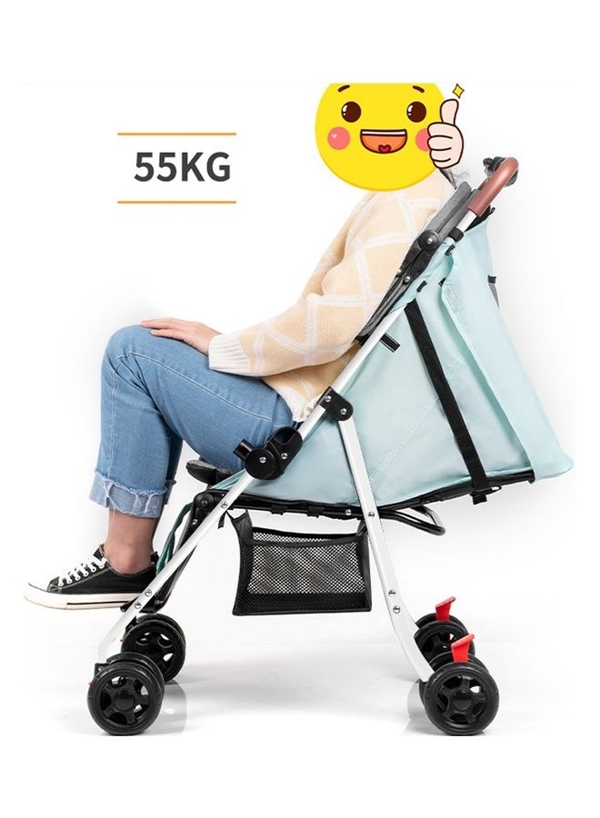 Kidle Multifunctional Portable Folding Baby Stroller Four Wheeled Stroller For Sitting And Lying Baby One Button Retraction - Image 4