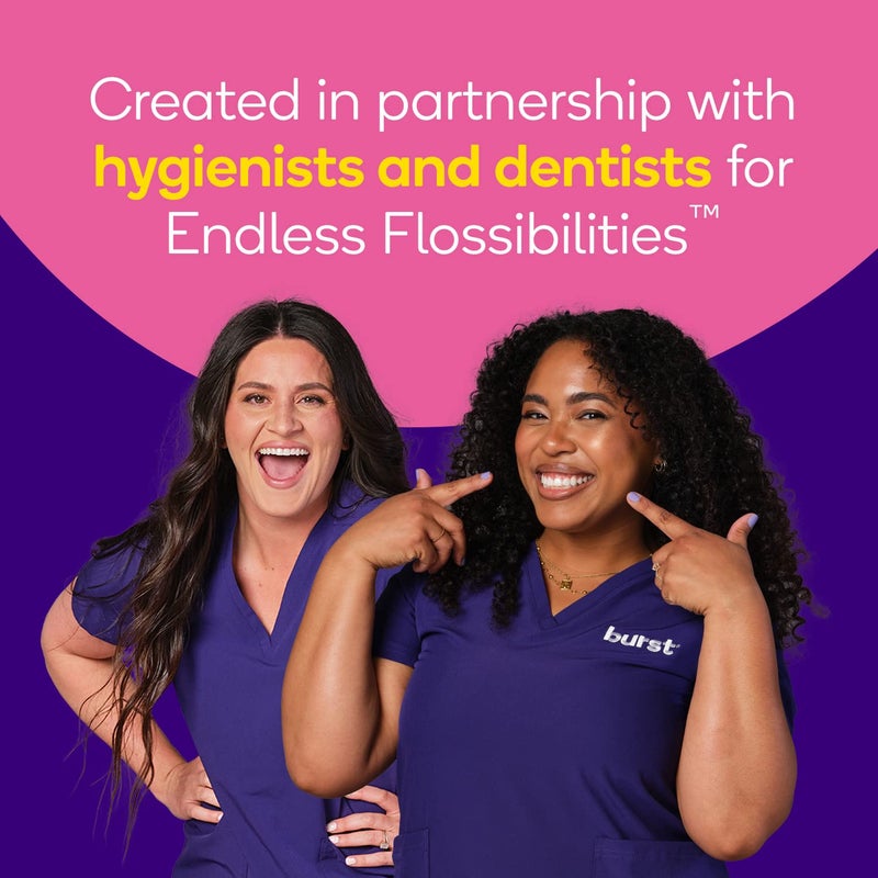 BURST Kids Flossers (90 Count/1 Pack) | Strawberry Aroma | Toddler Dental Flossable Picks with Ergonomic Design | No-Slip Grip | Smiley Face and Fun Colors - Image 5