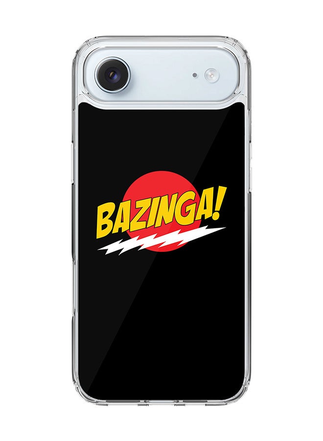 Stylizedd Classic Clear MagSafe Case for iPhone 17 Air , Hybrid Soft Case Flexible Edges Anti Drop TPU PC Gel Thin Transparent Cover [ Designed for iPhone 17 Air ] - Bazinga