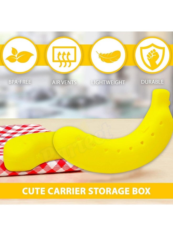 PARTEET Kitchenware Plastic Banana Storage Plastic Case Cover and Plastic Container (Pack of 4- Multicolor) - Image 2