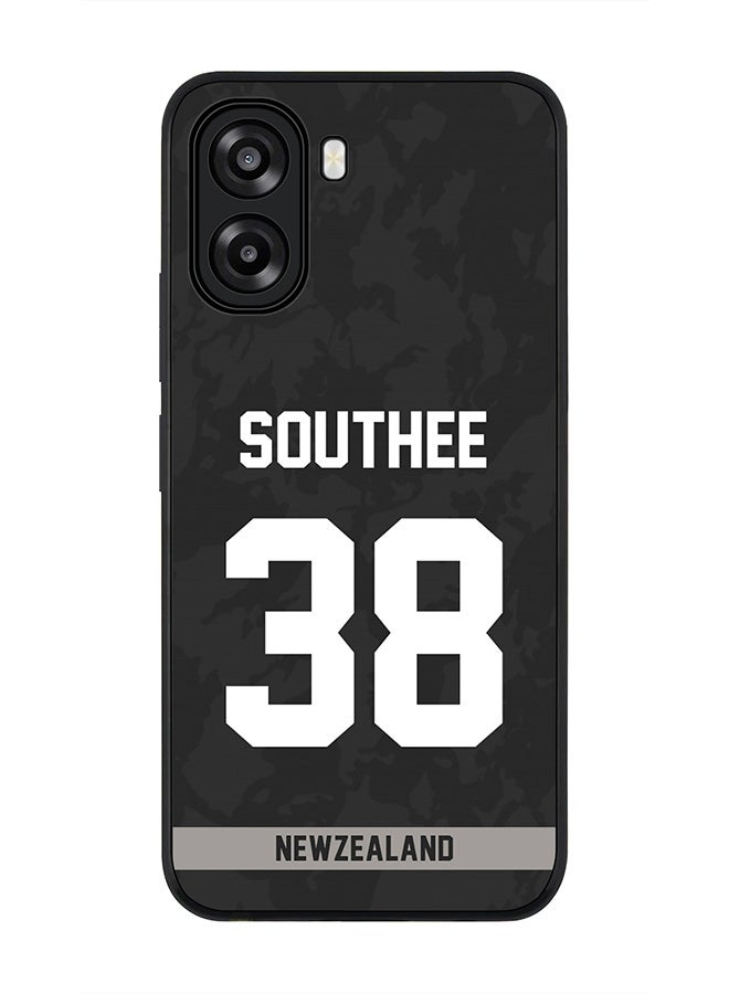 Stylizedd For Oppo A6x 5G / A6x 4G Case,Slim fit Camera Protection, Shockproof Thin Phone cover  - New Zealand Tim Southee, Jersey No 38 - Image 1